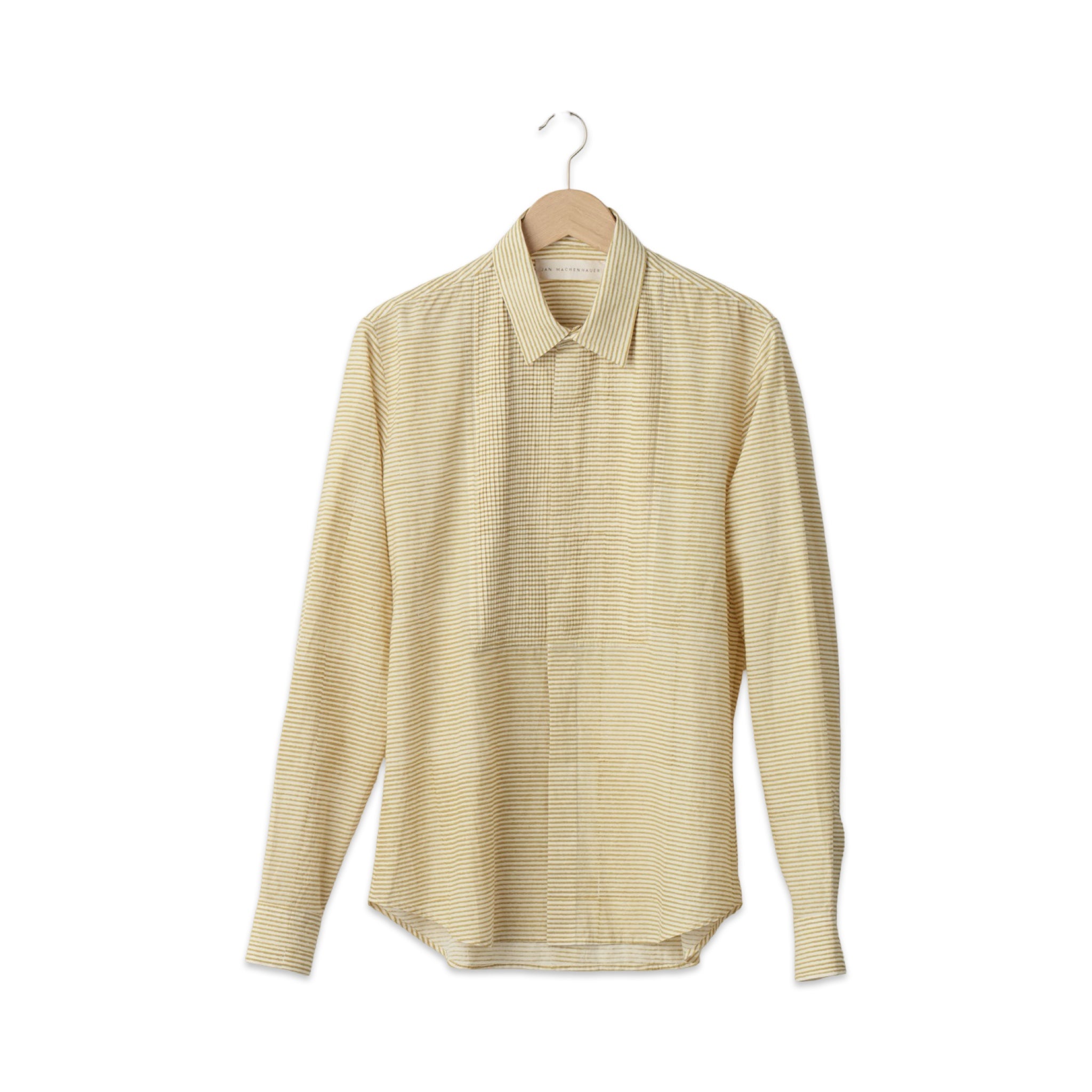 Jan Machenhauer Cary Pleats Cambric Stripe ocra