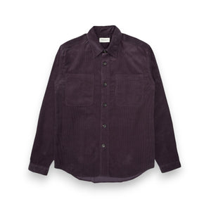 Oliver Spencer Treviscoe Shirt mersey cord aubergine