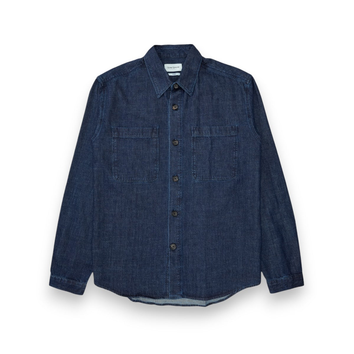 Oliver Spencer Treviscoe Shirt mullins denim indigo rinse