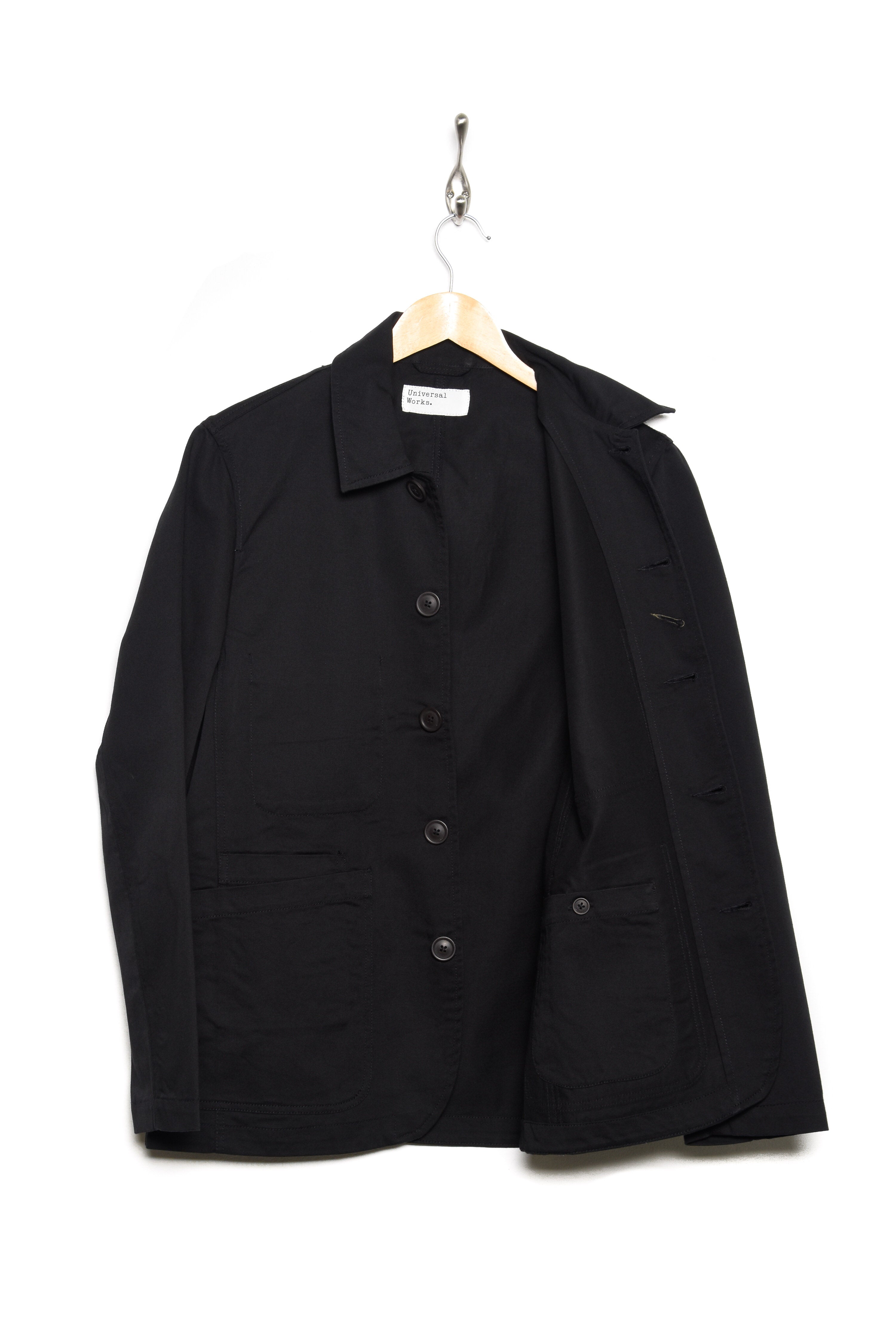 Universal Works Bakers Jacket twill black 00102