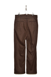 Frank Leder Wool Loden Trousers M007/03 chocolate 84