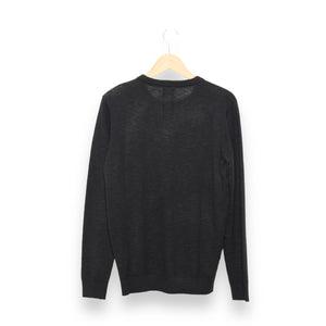 Nowadays Linen Crew Sweater beauty black